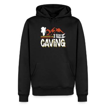 Gehen Wir In Die Höhle Cave Höhlenwandern Caving - Männer Premium Bio Hoodie - Schwarz - Vorne - Nico (187cm)