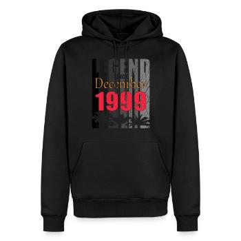 1999 Dezember vintage geboren Geschenk - Männer Premium Bio Hoodie - Schwarz - Vorne - Nico (187cm)