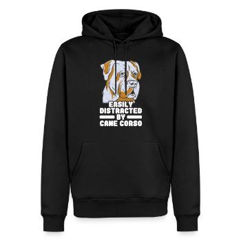 Cane Corso - Men’s Premium Organic Hoodie - black - Front - Nico (187cm)