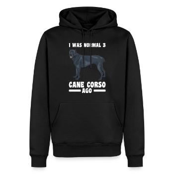 Cane Corso - Men’s Premium Organic Hoodie - black - Front - Nico (187cm)