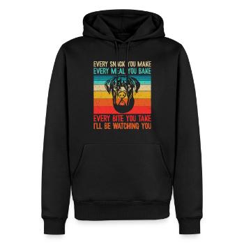 Cane Corso - Men’s Premium Organic Hoodie - black - Front - Nico (187cm)