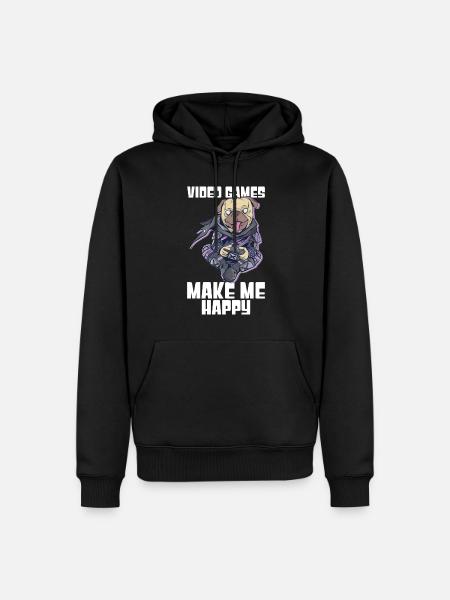 Gaming Dog - Men’s Premium Organic Hoodie - black