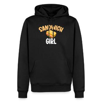 Sandwich Lover Gift - Men’s Premium Organic Hoodie - black - Front - Nico (187cm)