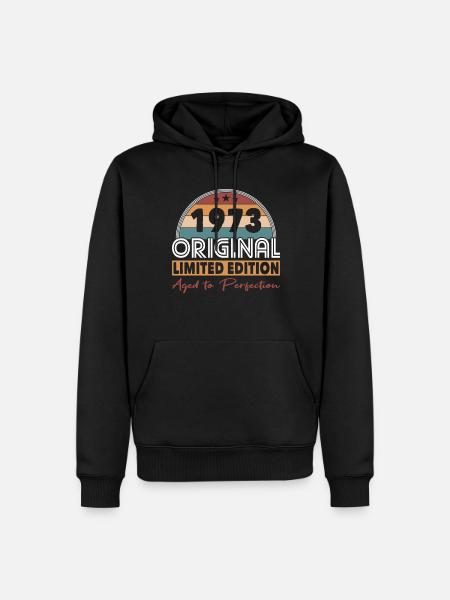 50th birthday Born 1973 Original 1973 - Men’s Premium Organic Hoodie - black