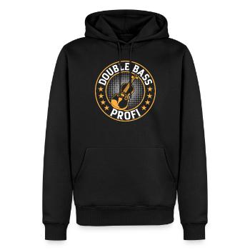Double Bass Profi - Double Bass Player - Männer Premium Bio Hoodie - Schwarz - Vorne - Nico (187cm)
