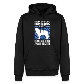 Hovawarts nicht mögen Hofwächter Hovawart - Männer Premium Bio Hoodie - Schwarz - Vorne - Nico (187cm)