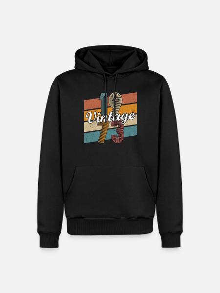 50. Geburtstag Jahrgang 1973 Vintage 1973 - Männer Premium Bio Hoodie - Schwarz