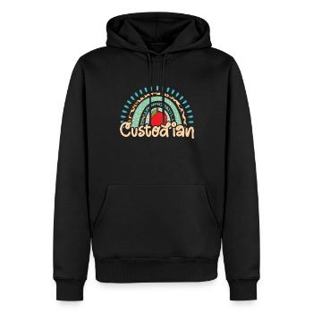 Schulbeamte - Männer Premium Bio Hoodie - Schwarz - Vorne - Nico (187cm)