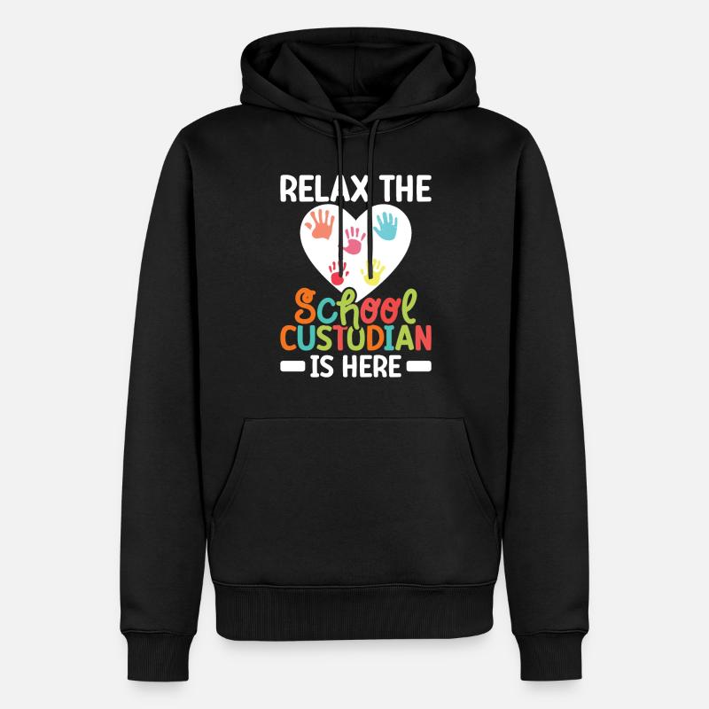 Responsables de l’école - Sweat à capuche Premium bio Homme - noir