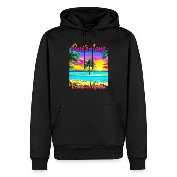 Punta Cana Dominikanische Republik - Männer Premium Bio Hoodie - Schwarz - Vorne - Nico (187cm)