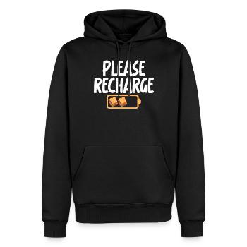 Sandwich Lover Gift - Men’s Premium Organic Hoodie - black - Front - Nico (187cm)