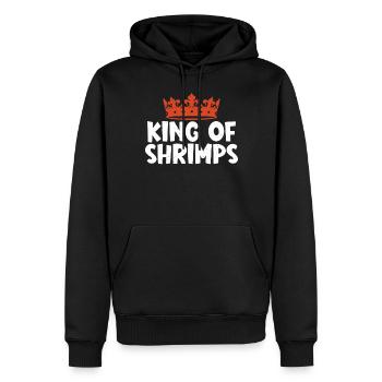 Shrimp Lover Gift - Men’s Premium Organic Hoodie - black - Front - Nico (187cm)