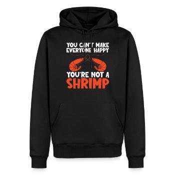 Shrimp Lover Gift - Men’s Premium Organic Hoodie - black - Front - Nico (187cm)