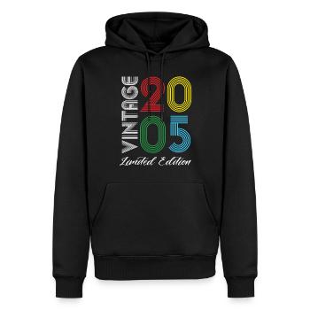 Vintage 2005 Vintage Geburtstag Retro Vintage - Männer Premium Bio Hoodie - Schwarz - Vorne - Nico (187cm)