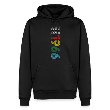 Limited Edition 1966 - Männer Premium Bio Hoodie - Schwarz - Vorne - Nico (187cm)