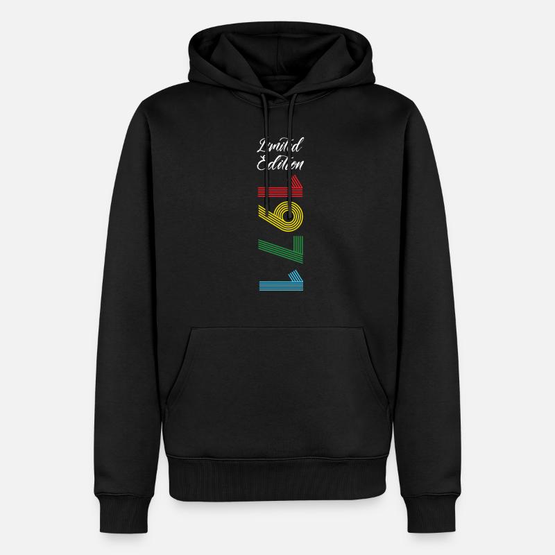 Édition limitée 1971 - Sweat à capuche Premium bio Homme - noir