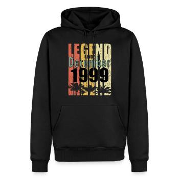 1999 Dezember vintage geboren Geschenk - Männer Premium Bio Hoodie - Schwarz - Vorne - Nico (187cm)