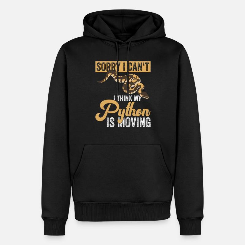 Königspython Banane Königspython - Männer Premium Bio Hoodie - Schwarz