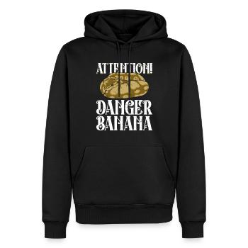 Königspython Banana Königspython Schlange - Men’s Premium Organic Hoodie - black - Front - Nico (187cm)