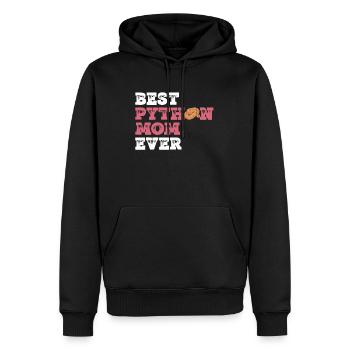 Königspython Mutter Banane Königspython Mama - Männer Premium Bio Hoodie - Schwarz - Vorne - Nico (187cm)