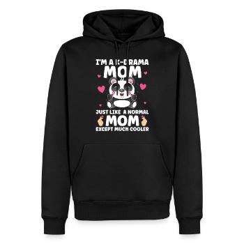 Panda K-Drama - Men’s Premium Organic Hoodie - black - Front - Nico (187cm)