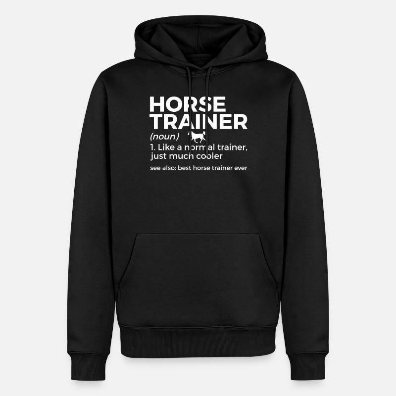 Cavalier - Sweat à capuche Premium bio Homme - noir