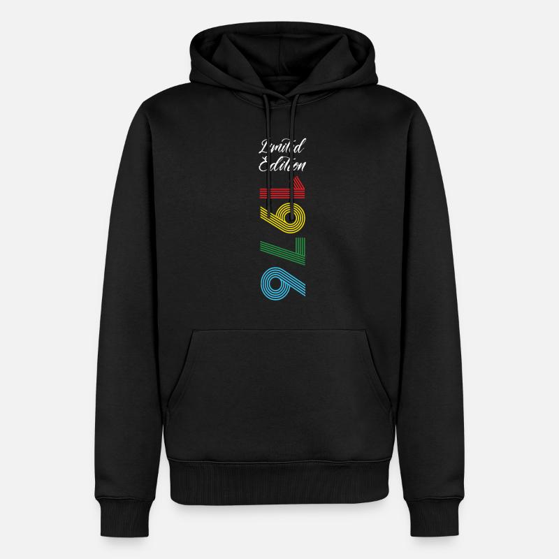 Édition limitée 1976 - Sweat à capuche Premium bio Homme - noir