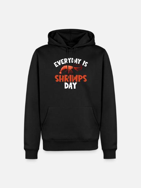 Shrimp Lover Gift - Men’s Premium Organic Hoodie - black