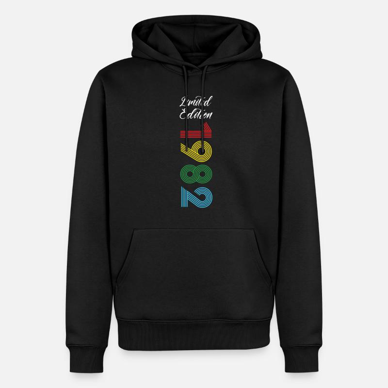 Édition limitée 1982 - Sweat à capuche Premium bio Homme - noir