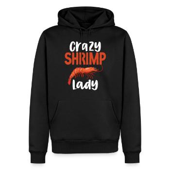 Shrimp Lover Gift - Men’s Premium Organic Hoodie - black - Front - Nico (187cm)