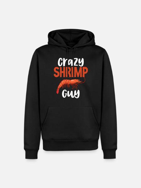 Shrimp Lover Gift - Men’s Premium Organic Hoodie - black