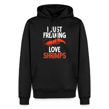 Garnelenliebhaber Geschenk - Männer Premium Bio Hoodie - Schwarz - Vorne - Nico (187cm)