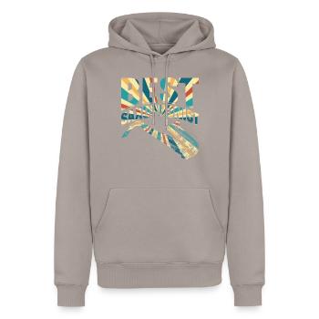 Meilleur Saxophoniste Saxophoniste Musicien Sax Instrument Saxop - Sweat à capuche Premium bio Homme - taupe - Devant - Nico (187cm)
