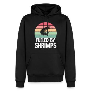 Shrimp Lover Gift - Men’s Premium Organic Hoodie - black - Front - Nico (187cm)