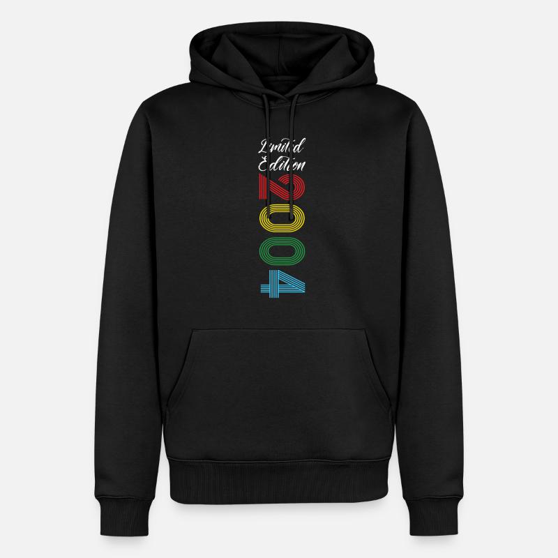 Limited Edition 2004 - Männer Premium Bio Hoodie - Schwarz