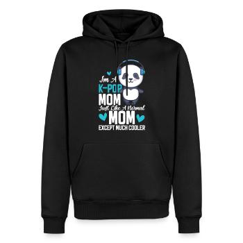 K-Pop Panda - Men’s Premium Organic Hoodie - black - Front - Nico (187cm)