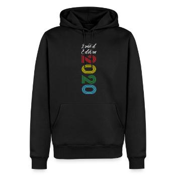 Limited Edition 2020 - Männer Premium Bio Hoodie - Schwarz - Vorne - Nico (187cm)