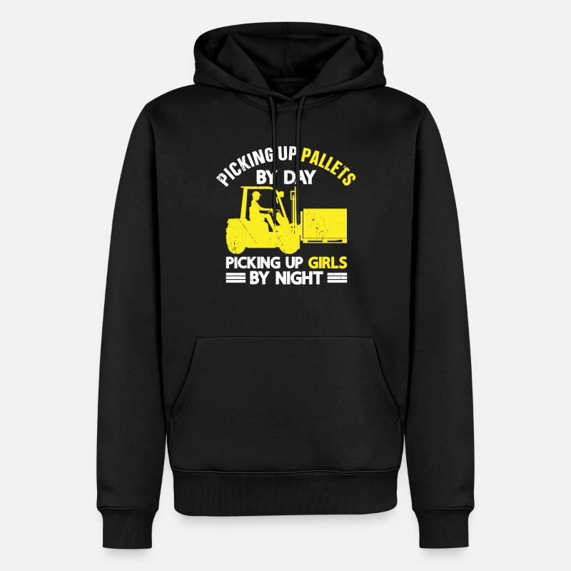 Gabelstaplerfahrer - Männer Premium Bio Hoodie - Schwarz