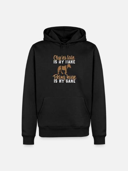 Clydesdale Und Zugpferdebesitzer - Men’s Premium Organic Hoodie - black