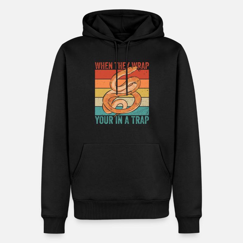 Königspython Bananenkugel Python - Männer Premium Bio Hoodie - Schwarz