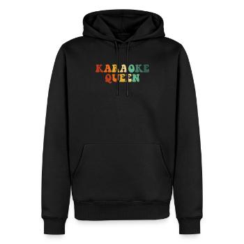 karaoke queen, karaoke - Männer Premium Bio Hoodie - Schwarz - Vorne - Nico (187cm)