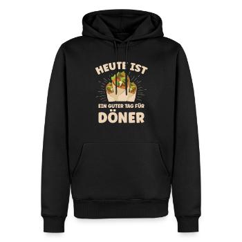 Kebab Dönerspieß Dönerladen Dürum Döner für Döner - Männer Premium Bio Hoodie - Schwarz - Vorne - Nico (187cm)