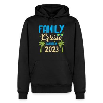 Family Vacation 2023 - Family Cruise Caribbean 202 - Männer Premium Bio Hoodie - Schwarz - Vorne - Nico (187cm)