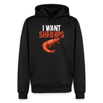 Garnelenliebhaber Geschenk - Männer Premium Bio Hoodie - Schwarz - Vorne - Nico (187cm)