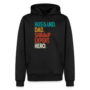 Garnelenliebhaber Geschenk - Männer Premium Bio Hoodie - Schwarz - Vorne - Nico (187cm)