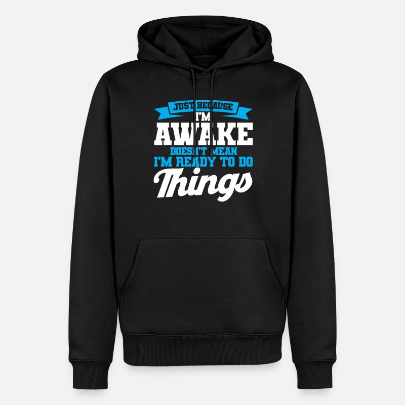 Zwillinge - Männer Premium Bio Hoodie - Schwarz