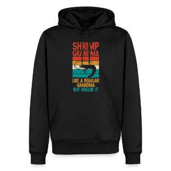 Shrimp Lover Gift - Men’s Premium Organic Hoodie - black - Front - Nico (187cm)