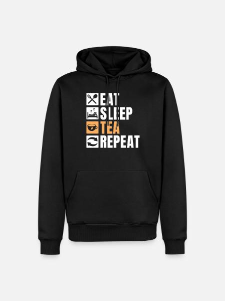Tea Lover Gifts - Men’s Premium Organic Hoodie - black