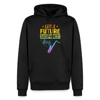 Little Future Saxophonist - Newborn Saxophone Musi - Männer Premium Bio Hoodie - Schwarz - Vorne - Nico (187cm)