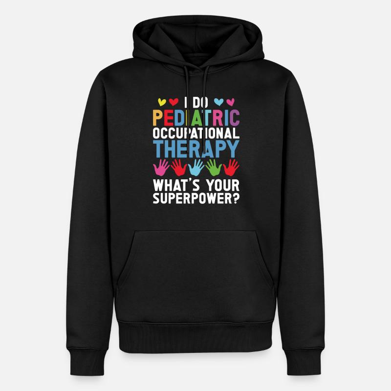 Kinderkrankenschwester - Männer Premium Bio Hoodie - Schwarz